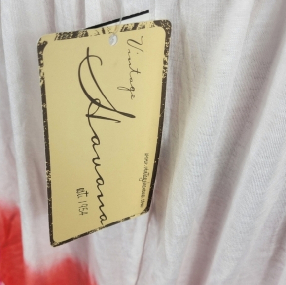 VINTAGE HAVANA Boho Tie Dye White Pink Orange Shirt Size Small - Picture 8 of 8